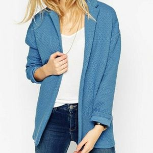 ASOS waffle pattern women's blazer